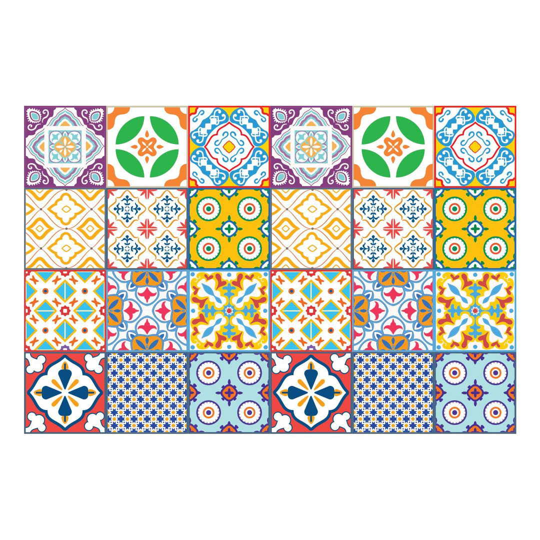 15cm x 15cm PVC Peel & Stick Mosaic Tile