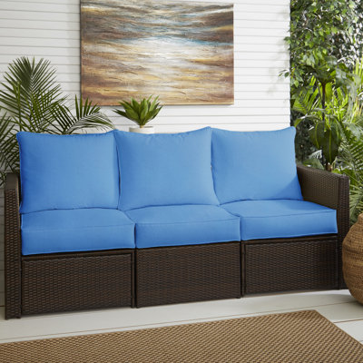 Alline Sunbrella Outdoor 5'' Sofa Seat / Back Cushion