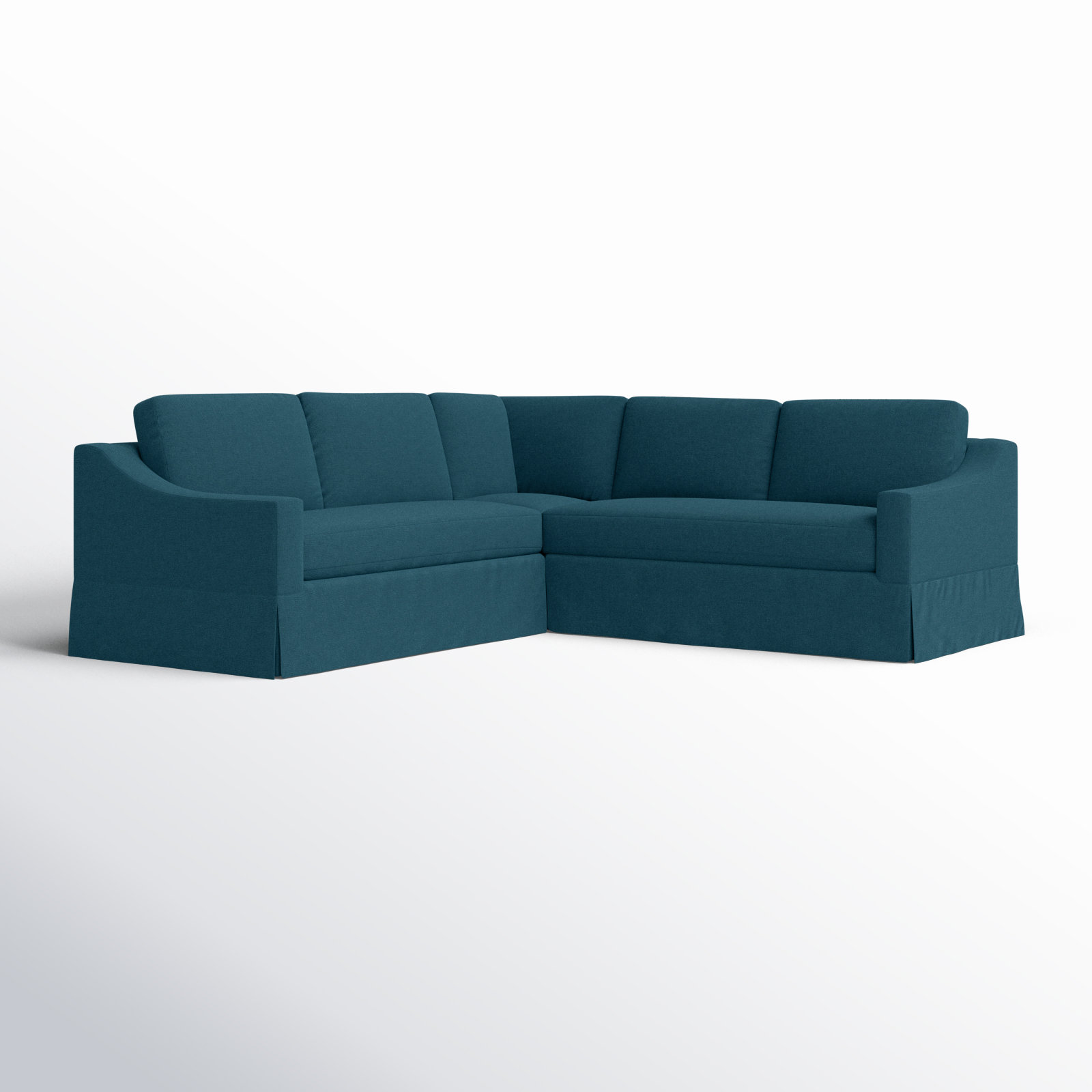 Cranbrook Slipcovered L-Sectional, Bayou Midnight Canvas