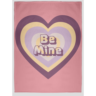 Jeté Saint-Valentin 60 "x 80" Be Mine