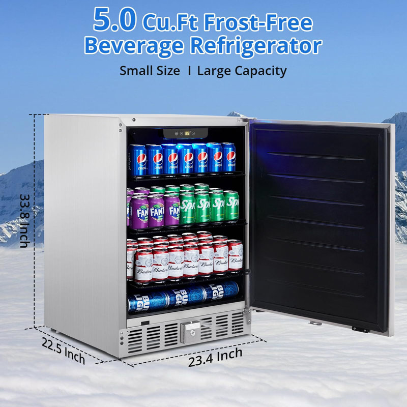 Réfrigérateurs et refroidisseurs à boisson Babevy 5 pieds cubes - 22,5 po