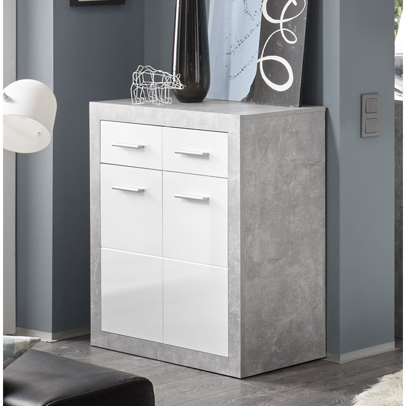 Sideboard Hoye 82 cm, Grey/White