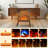 Freestanding Electric Fireplace Stove – 3s Instant Heat 450 Sq.Ft 4 Flame Color Heater with Remote