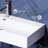 Carre Claire 40 Ceramic Console Sink Matte Black Basin-1110301860