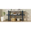 Console étroite avec plateau en marbre et tablette ouverte pour le vestibule-2126662245