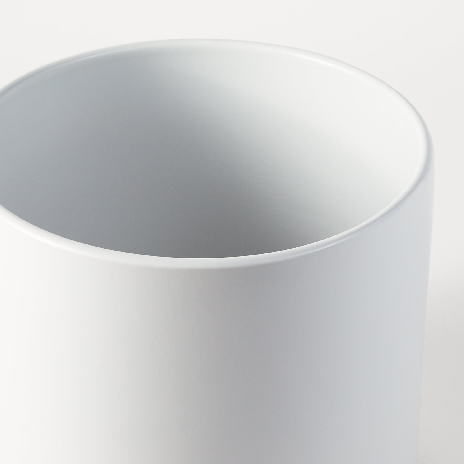 Keyes 13" Ceramic Pot Planter, White, 7.75" H x 8.5" W x 8.5" D