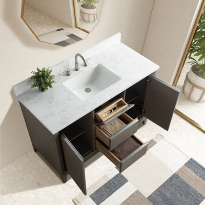 54 meuble-lavabo double avec comptoir 54