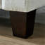 Canapé modulaire 96,5 po pour salon, canapé rembourré en chenille douce avec rangement, canapé 3 places avec deux repose-pieds en forme de U beige