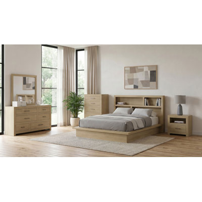 Ensemble de chambre à coucher Jardine Chêne clair