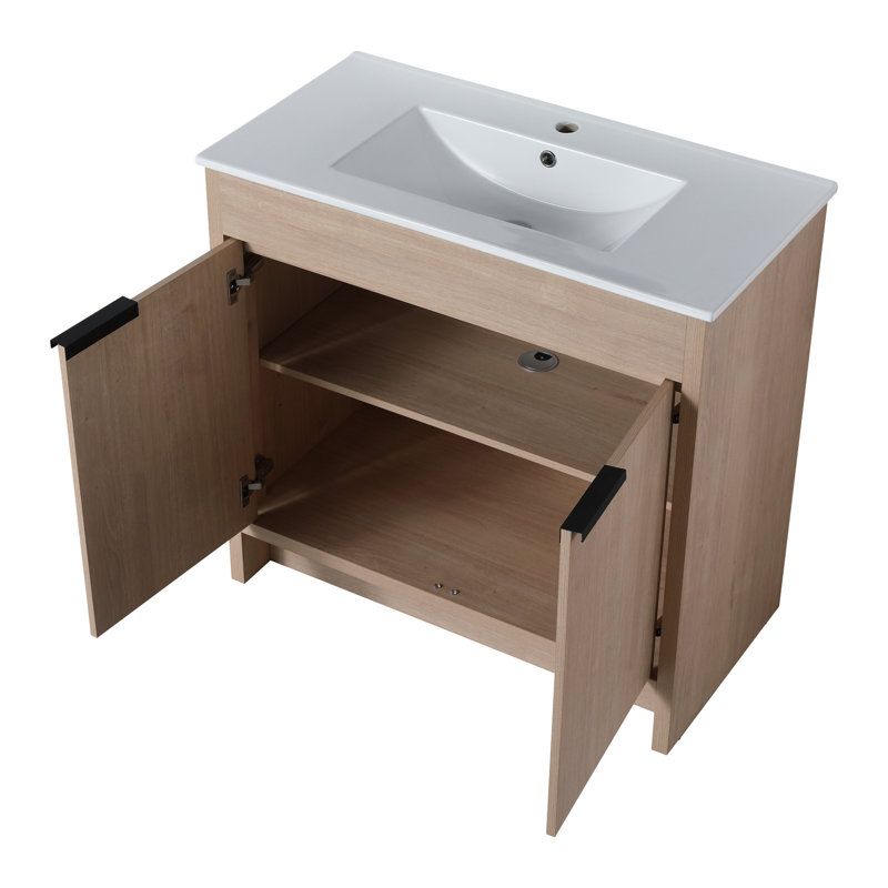 Meuble-lavabo sur pied 36 po Modern