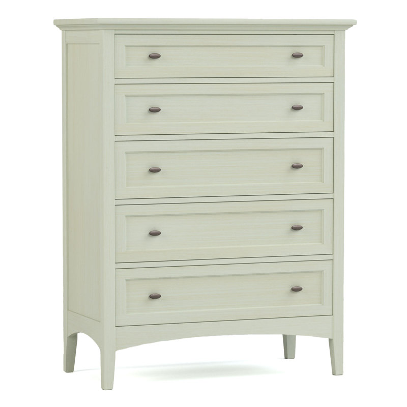 Origins 5 - Drawer Solid Wood Dresser, Bronze
