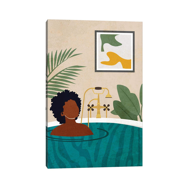 «Stay Home No. 2» par Domonique Brown - impression sur toile tendue, H 26 po x l 18 po x 1,5 po