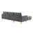 2-Piece 84" Upholstered L Shape Sectional Sofa-2121807423