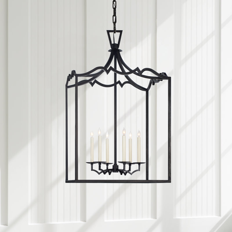 Darlana 6 - Light Chandelier, Aged Iron