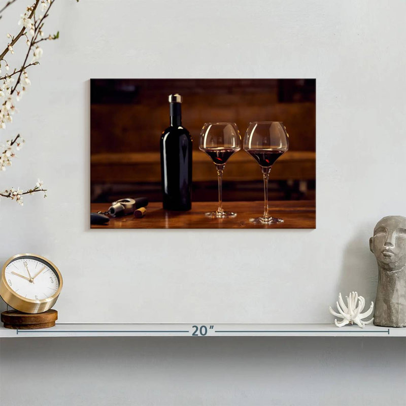 Yarlin Red Wine Drinking, 8" H x 12" W