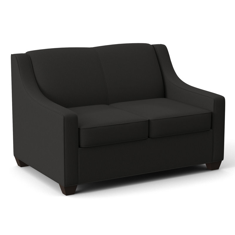 Phillips 52" Square Arm Loveseat with Reversible Cushions, Cardigan Coal, Cafelle