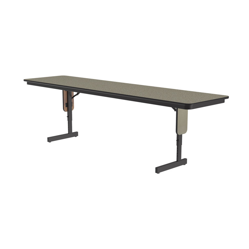 Rectangle Height Adjustable Modular Training Table, 30" H x 60" W x 24" D, Savannah Sand