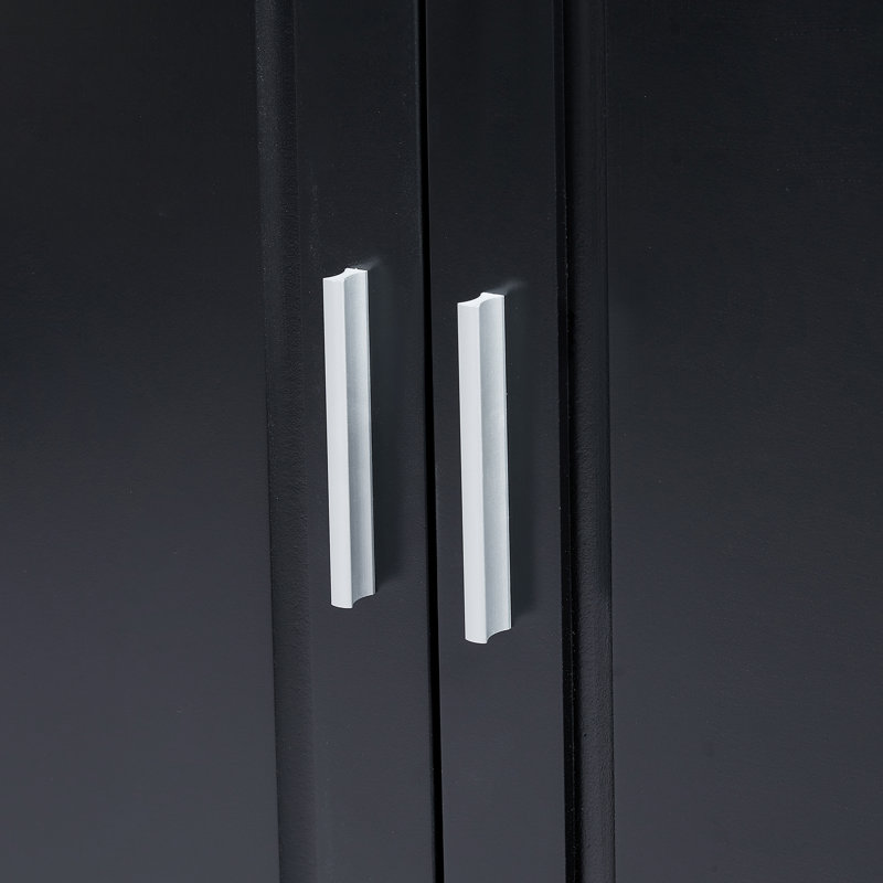 Macc 62.5'' Freestanding Bathroom Cabinet, Black