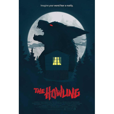 «ACHETER DES ARTS POUR MOINS» sous licence officielle «The Howling» 24 po x 36 po, affiche de film Scrore - reproduction décorative - papier affiche - prêt à encadrer