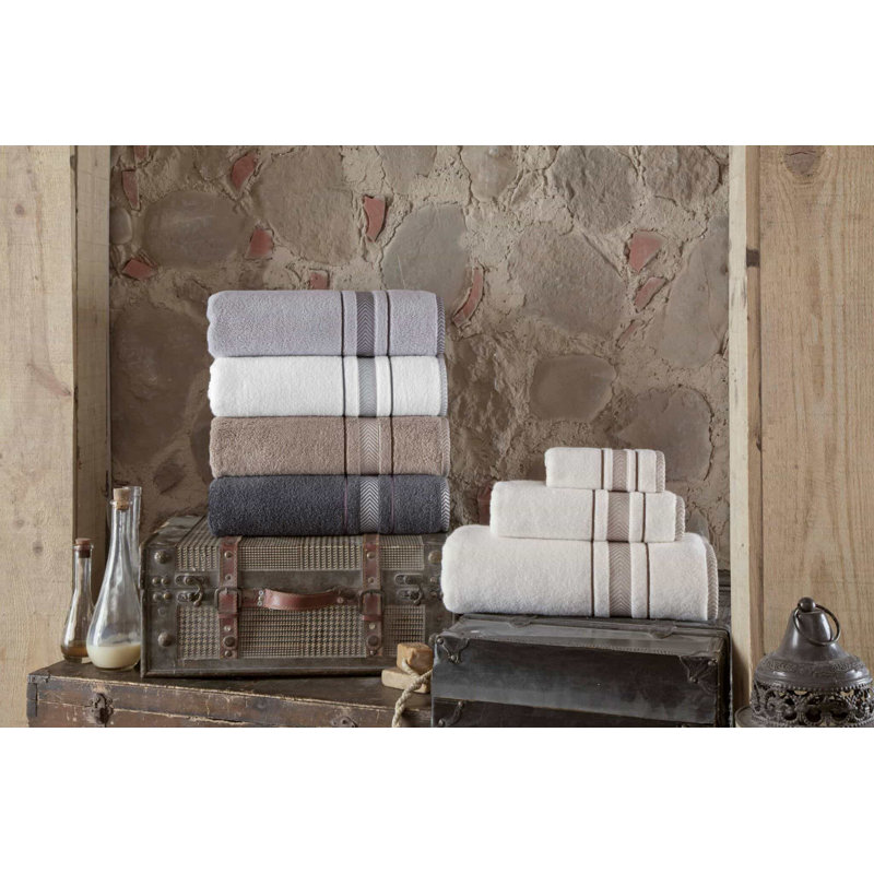 Ensemble de serviettes en coton Harleigh, Anthracite