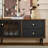 Retro design solid wood TV cabinet