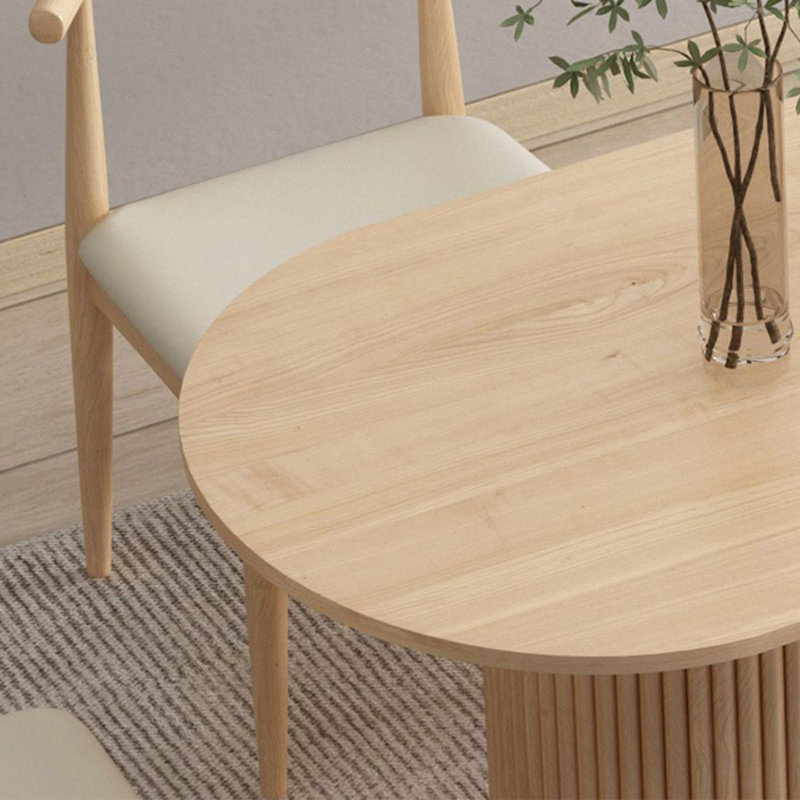 Ensemble de table à manger moderne et simple en bois massif., H 29,5 po x L 78,7 po x l 31,4 po