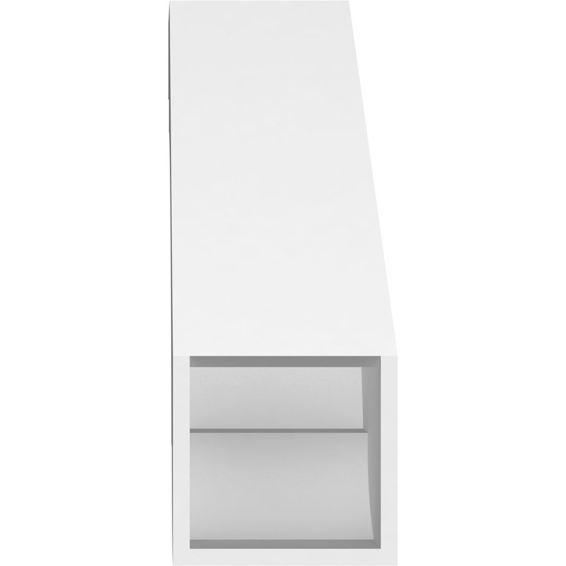 Attelle de genou en PVC de qualité architecturale standard Aspen de l 5 po x P 14 po x H 14 po, H 14 po x l 5 po x P 14 po
