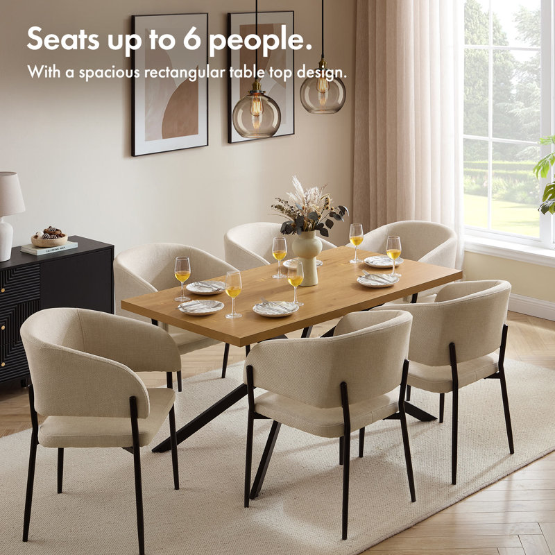 Abel Metal Base Dining Table