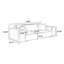 Coussin modulaire 74.80 "blanc 100% polyester-129579635-129579639