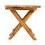 NO INSTALLATION REQUIRED/ FOLDABLE AND ADJUSTABLE OUTDOOR ACACIA WOOD SIDE TABLE