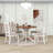 Avenly 5-Piece Round Dining Table Set, Kitchen Table Set with Upholstered Chairs for Small Places-987013590
