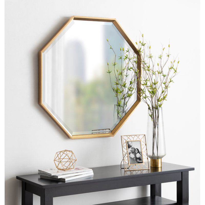 Miroir biseauté moderne et contemporain, Or