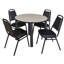 Plateau de table Kee, 4 chaises empilables-1063692259-1063692284-1063081023