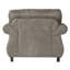 Chaise grise en similicuir avec aspect attrayant