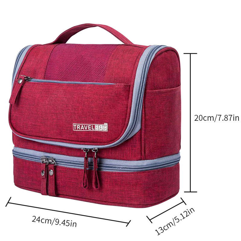 Grande trousse de rangement pour cosmétiques, Rouge