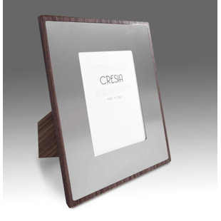 White Wood Picture Frame with Mat
