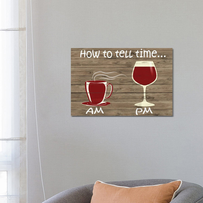 How To Tell Time by Sd Graphics Studio - Print on Canvas, Wrapped Canvas, 20.32 cm H x 30.48 cm W