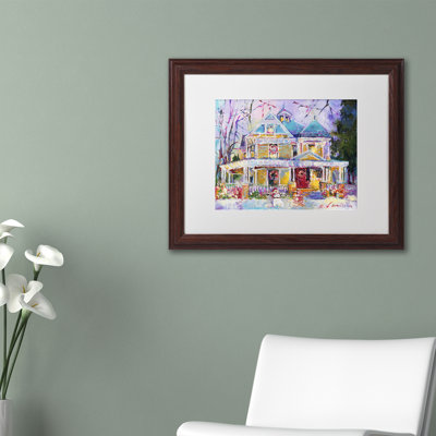 « christmas house », impression sur toile