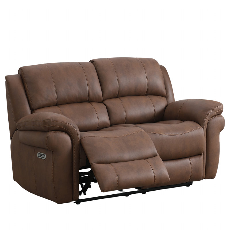 Coomes 2 Seater Electric Reclining Loveseat, Tan