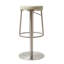 Alfonz Swivel Upholstered Adjustable Height Counter Stool with Metal Frame-265940576