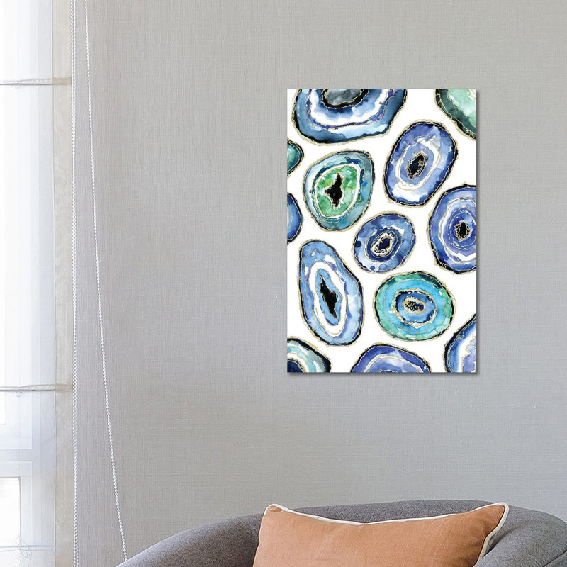Watercolor Geodes by Blursbyai - Wrapped Canvas Gallery-Wrapped Canvas Giclée, 66.04 cm H x 45.72 cm W
