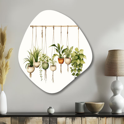 Leitha - Plants Nebula Shape Asymmetric Metal Wall Art