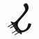 Double Coat Wall Mount Hooks 4" Jacket Hanger