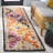 Fredick Tufted Wool/Cotton Southwestern Rug in Yellow/Black/Pink-1235563190