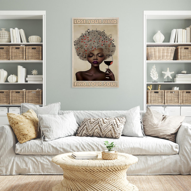 «Music Lose Your Mind 1», impression sur toile, H 36 po x l 24 po x P 1,25 po