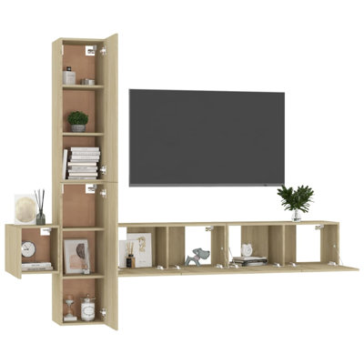 Blackie TV Cabinet Set Engineered Wood