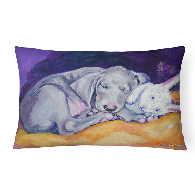  Coussin intérieur / extérieur Weimaraner Snuggle Bunny