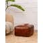 Pouf en cuir de chèvre massif fait à la main (rembourrage en coton recyclé)-818139138-818139137-818139150