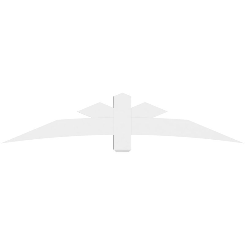 Support de pignon Alberta Alberta, H 17,5 po x l 84 po (pas: 5/12), P 4 po x F 6 po, PVC