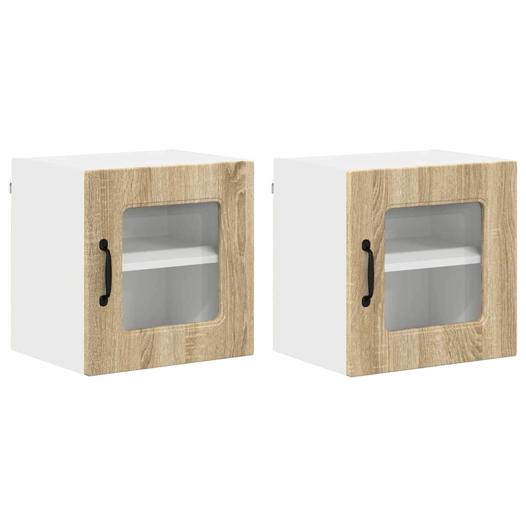 Vidaxl Dishwasher Panel Kalmar 2 Pcs Sonoma Oak 40 X 31 X 40 Cm - Image 3